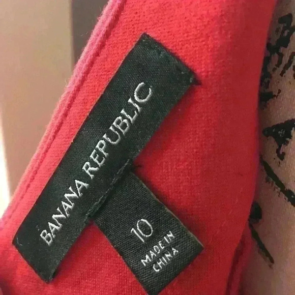 Banana Republic Red, Fitted Dress - Picture 2 of 8